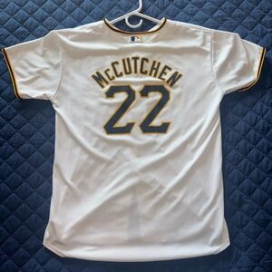 Majestic White Jersey featuring Number 22 and MCCUTCHEN